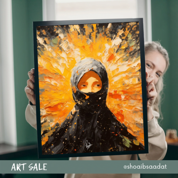 Niqab - Stretched Canvas
