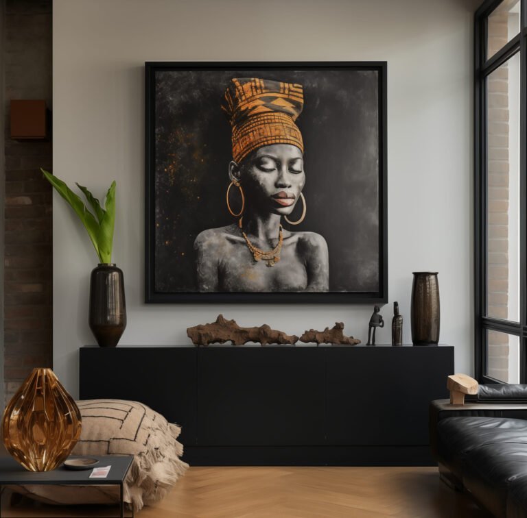 the queen in living room